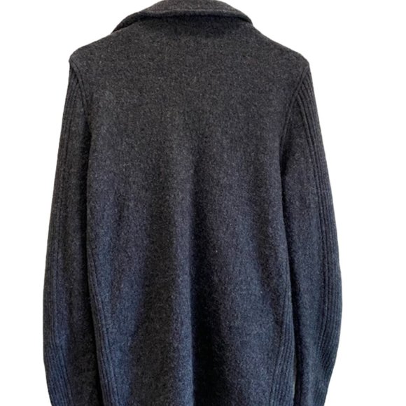 Pre-Owned ZARA Men's Collection Gray Wool Cardigan Size XL - Picture 2 of 3